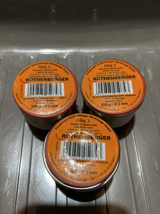 Fludor rothemberger   - 250 g  rola  2 si 3 mm