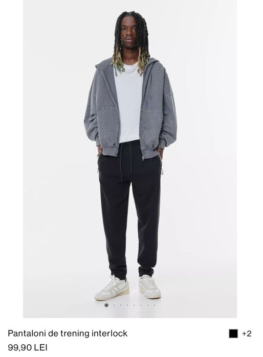 Pantaloni de trening interlock standard fit