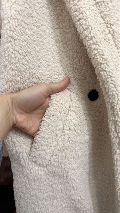 Шубка тедди длинная