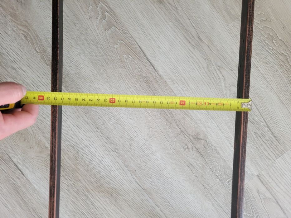 Masa fier forjat cu tot cu blat din sticla in stare foarte buna