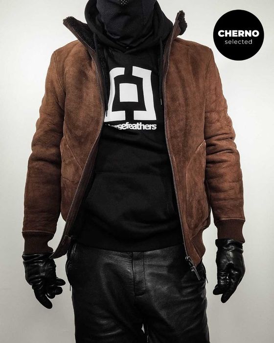 Мъжко бомбър яке от естествена кожа SELECTED HOMME NORTON - L•M – Ново