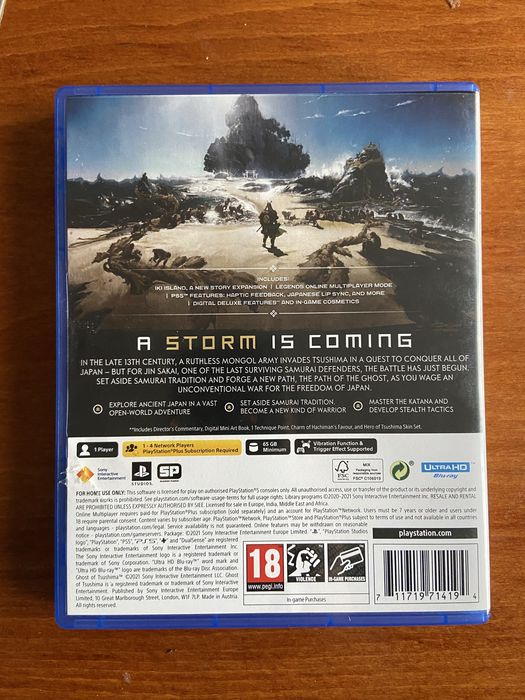 Игра За PS5 Ghost of Tsushima Director's Cut