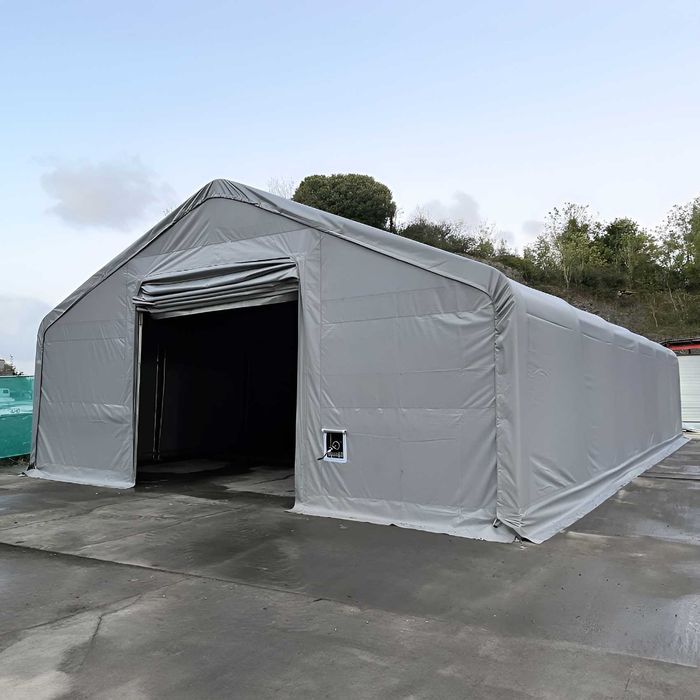 Cort depozitare tip casa cu structura dubla - latime 10m x lungime 24m