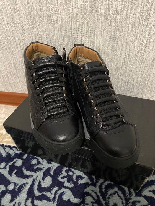 Кожаные полусапожки