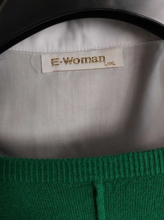 Camasa fara maneci si bluza/cardigan verde