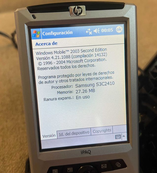 HP iPAQ rz1710 Pocket PC functional cu stylus fara incarcator