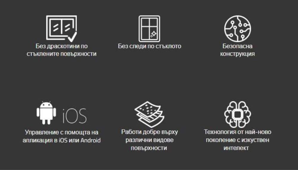 Робот за почистване на плоски повърхности /прозорци