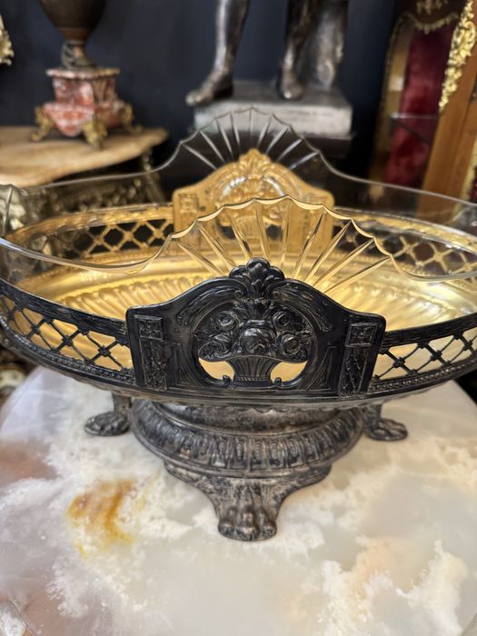 Jardiniera - cristal - bronz
