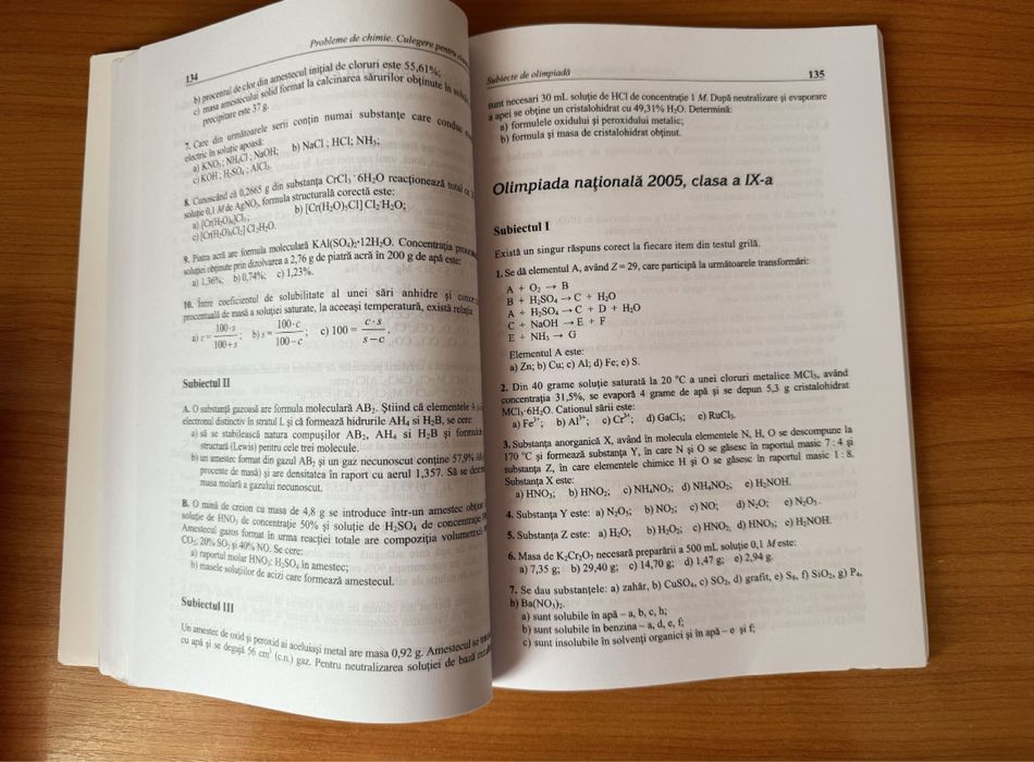 Culegere probleme chimie