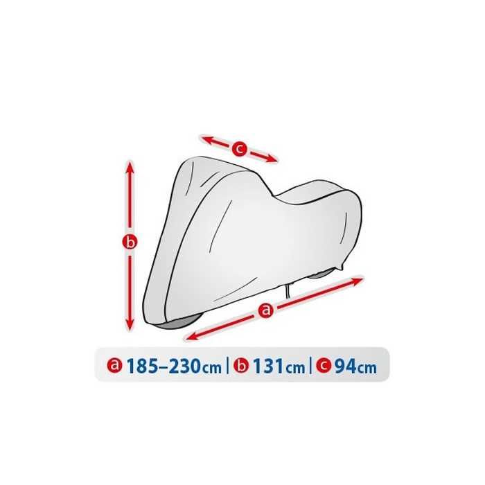 Покривало за Скутер, размер L, сиво, 185- 230см