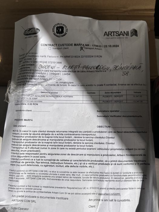 Sistem incalzire prin pardoseala