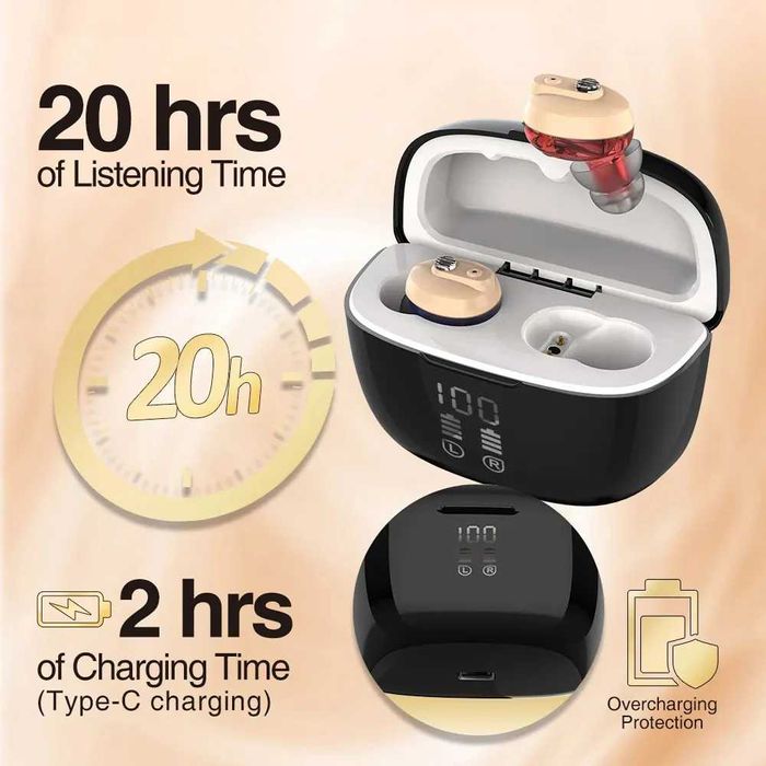 Aparate Auditive Delmicure VHP-1633 Digitale cu Stație de Încărcare