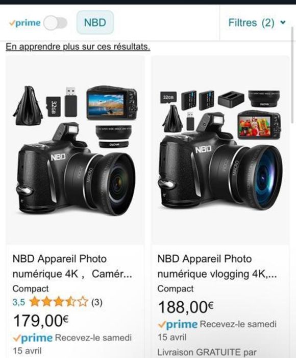 Aparat foto NBD 4K Nou