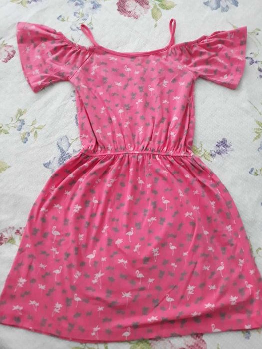 Haine fata 7-8ani, 128cm, toamna, gradinita, blugi si bluza, rochita, LC Waikiki, C&A