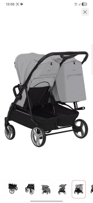 Продам коляску 2х местную