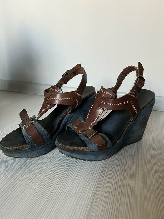 Обувки, сандали естествена кожа