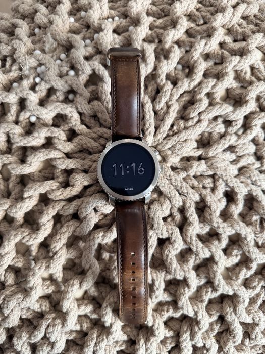Smartwatch Fossil gen 3 cu curea din piele maro, original