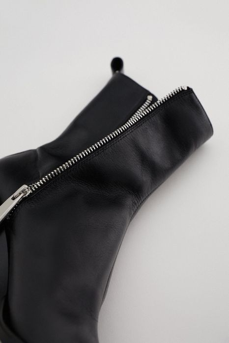 Ghete ZARA stil Cowboy din piele