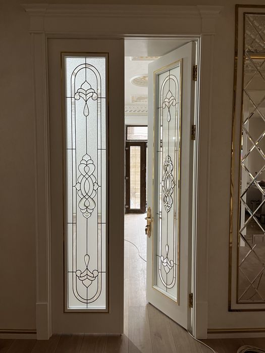 Oynalariga gulli va toshli vitraj qilamiz