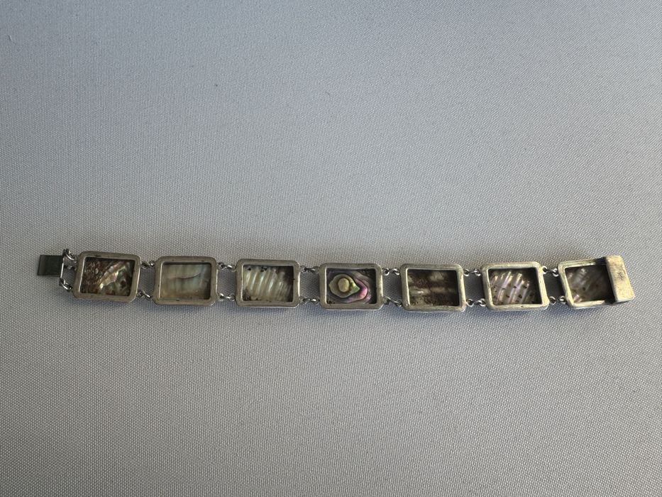 Bratara din argint si abalone