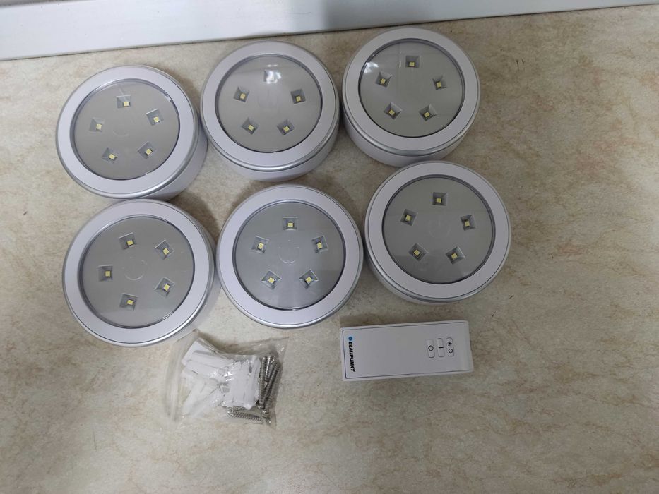 Set Blaupunkt 6 spoturi led fara fir cu telecomanda