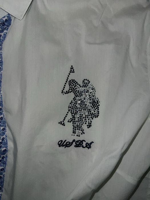 Camasa U.S.Polo Assn alb murdar