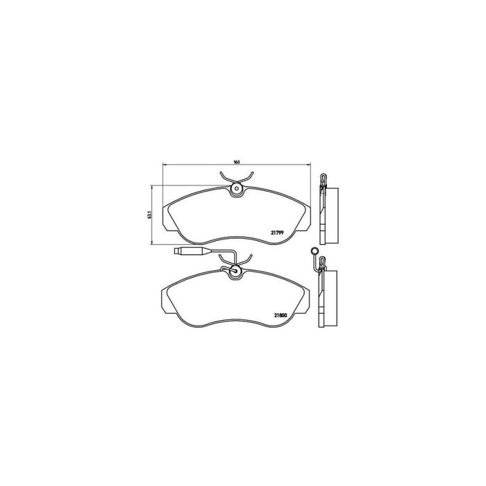 Placute frana fata Citroen Jumper Bus (230p), 02.1994-04.2002, marca SRLine S70-0293