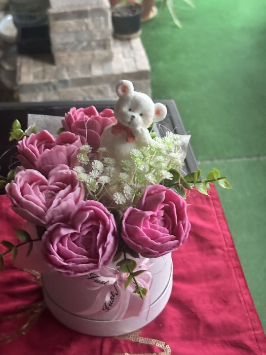 Букет от ароматни сапунени цветя