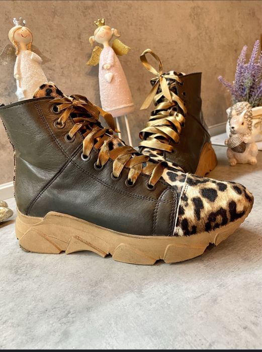 Дамски Боти Естествена Кожа И Косъм Н38