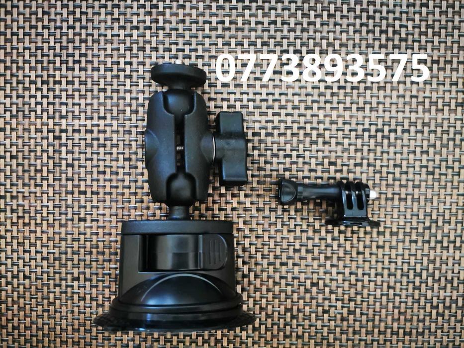 Ventuza auto moto noua Gopro / Insta / action cam / surub 1/4 filet