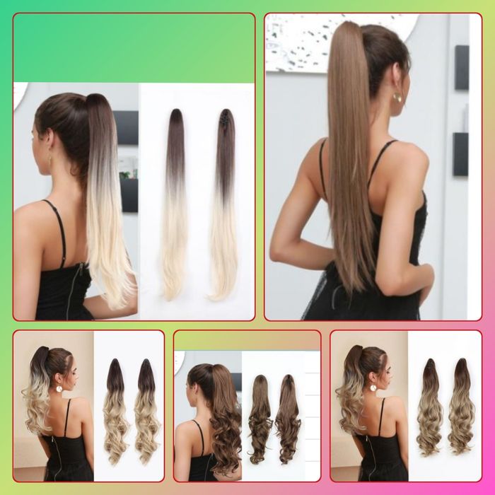 Фирменные парики, хвосты.  Термостойкие