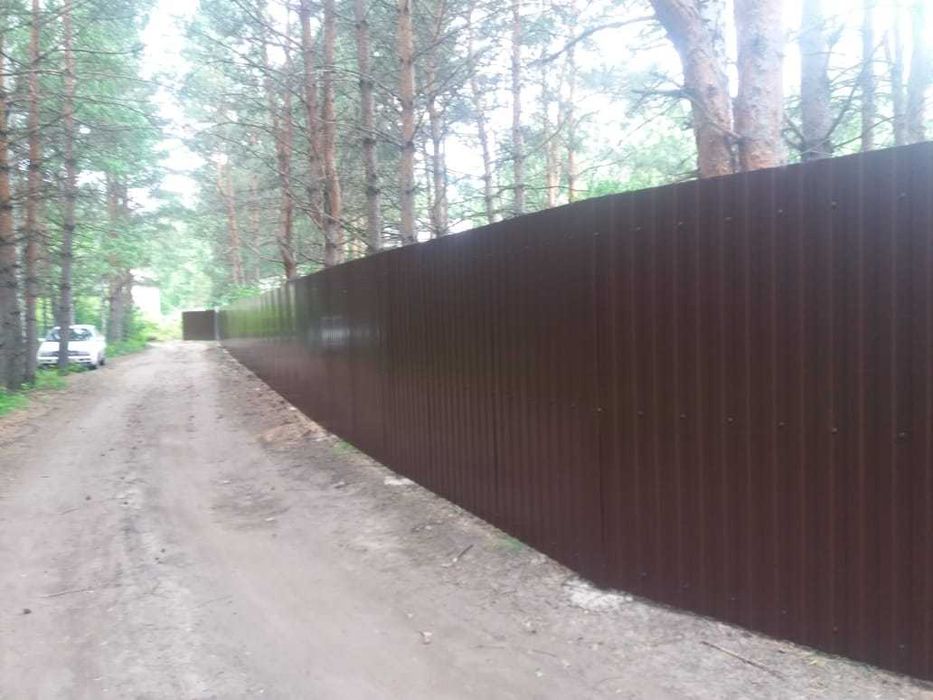 Забор из профлиста, евроштакетник