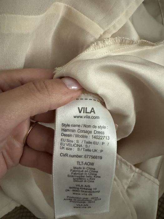 Rochie de ocazie VILA roz pudrata marimea S