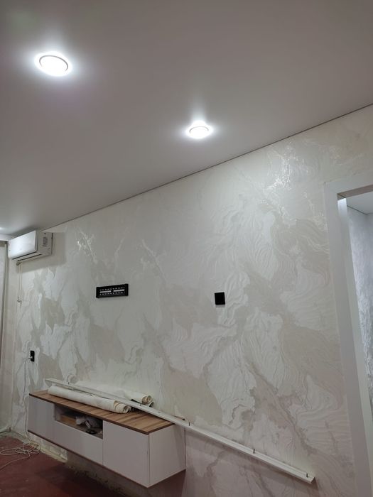 Поклейка обоев в срок, качественно