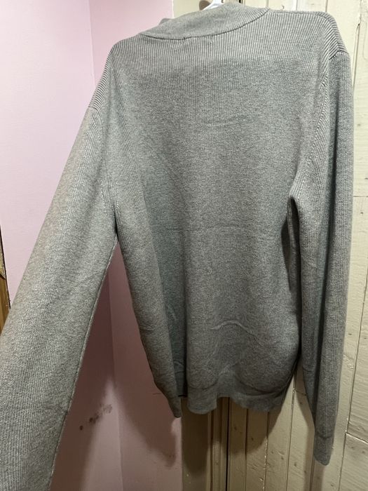 Erkaklar uchun zamonaviy kulrang kardigan-3XL