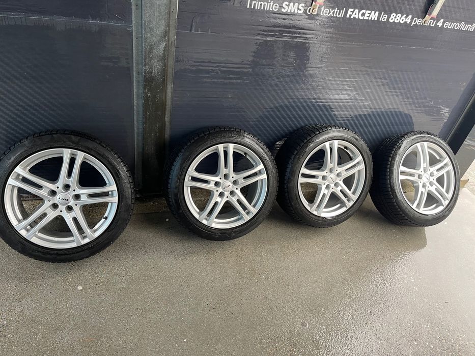 Vand set jante Rial + cauciucuri de iarna Continental