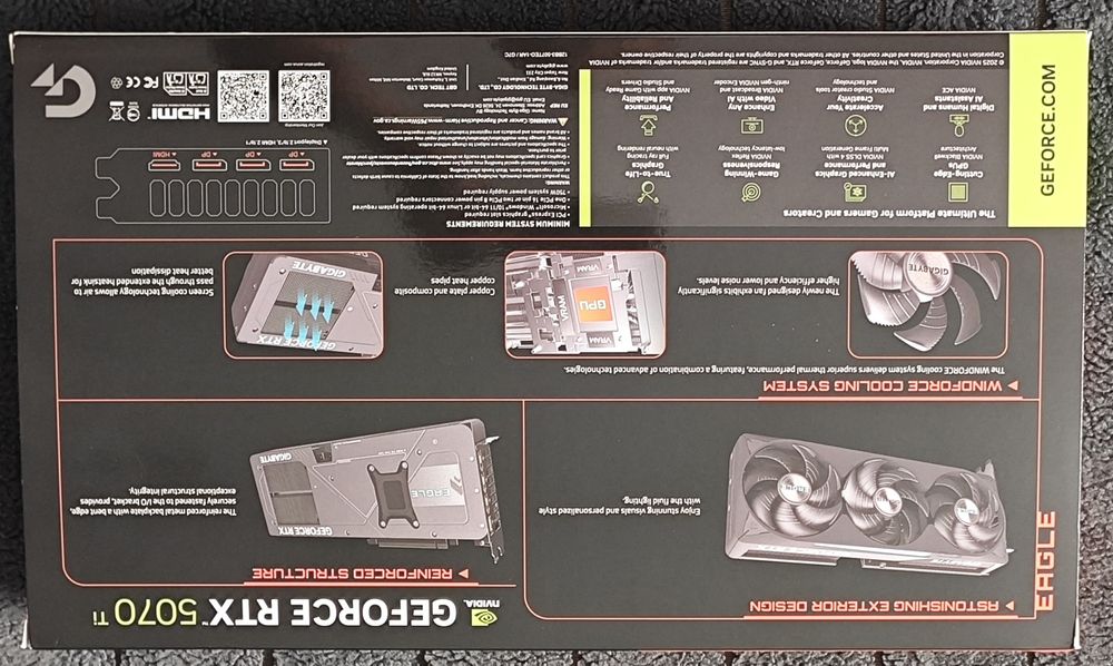Видеокарта Gigabyte GeForce RTX 5070 TI Eagle 16gb
