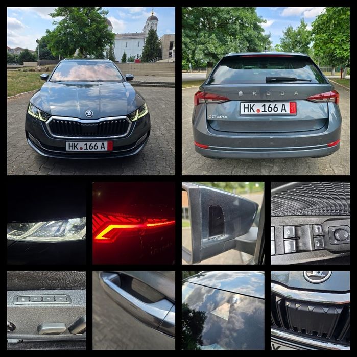 Skoda Octavia IV First Edition DSG 150CP Virtual Cockpit Matrix Tabletă Alcantara Ambientale Acc Front Assist Lane Assist Keyless Go  Cameră Cârlig E6