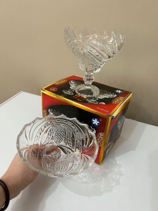 Продается хрустальная посуда, в коробках