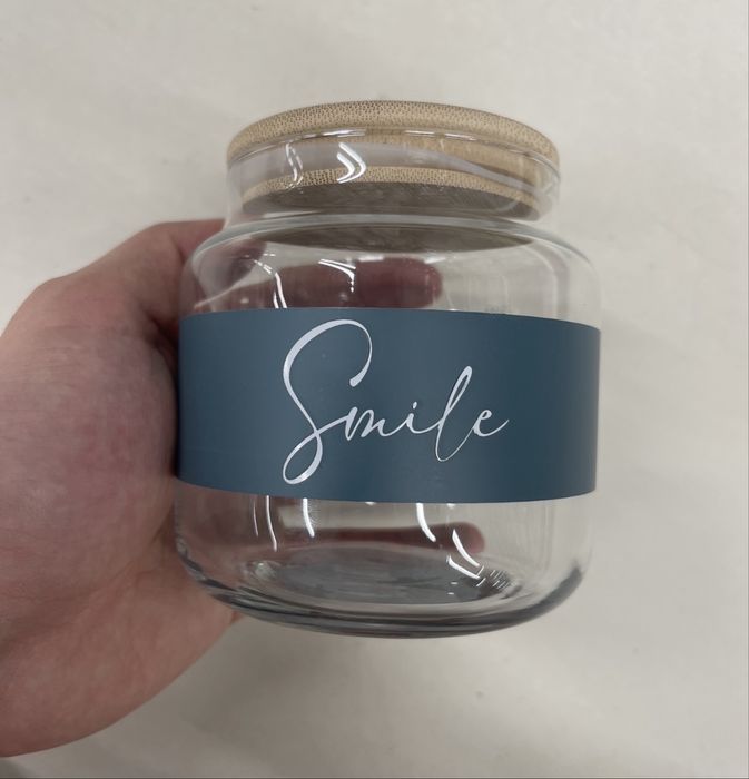 Vand borcan cu capac de bambus