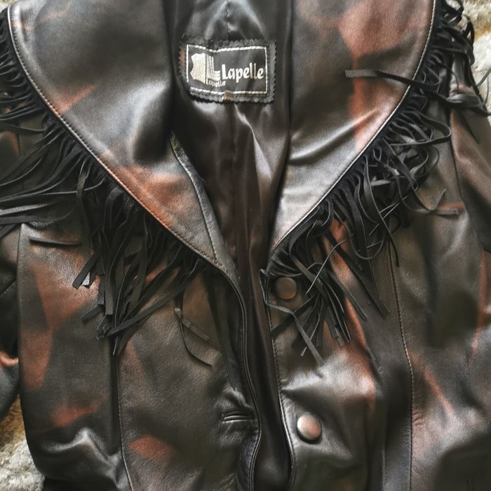 Haina de piele lunga manusa