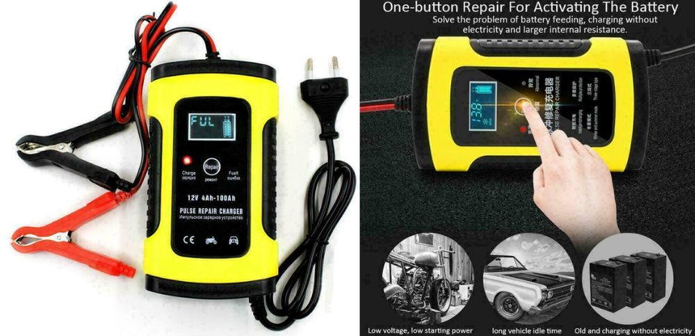Redresor smart baterii 12V, 4-100Ah cu display Resuscitare Nou ambalat