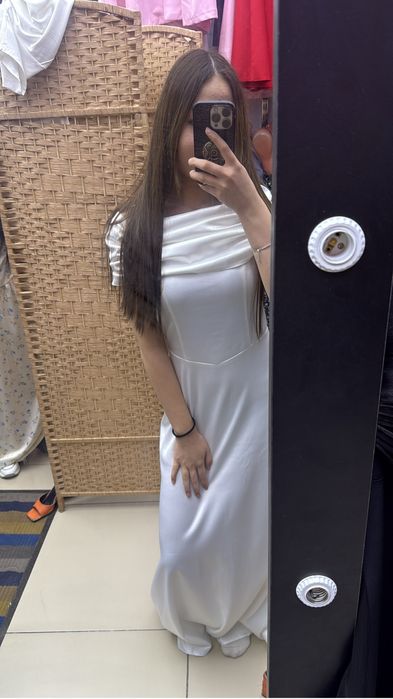 новое белое платье