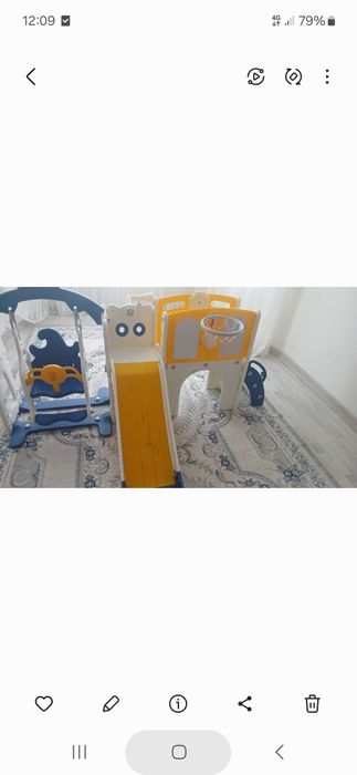 Качели, горка детский