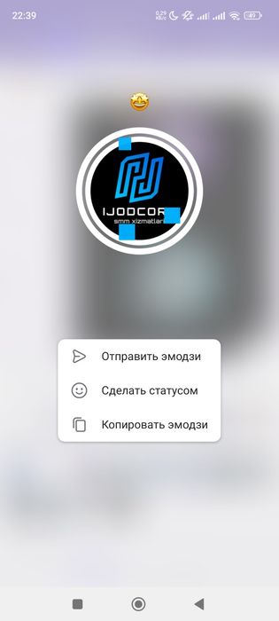 Brendingiz uchun telegram stikerlar yasab berish xizmati