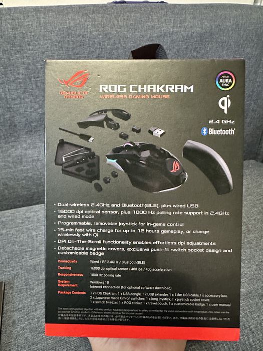 Mouse gaming Asus ROG Chakram , 36000 DPI, bluetooth (ca nou fara urme de uzura ) folosit mai putin de un an . Pret fix(FARA SCHIMBURI)