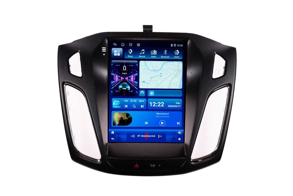 Navigatie Ford Focus 3 Tip Tesla Ecran Vertical , Carplay Wireless Android Auto + Camera