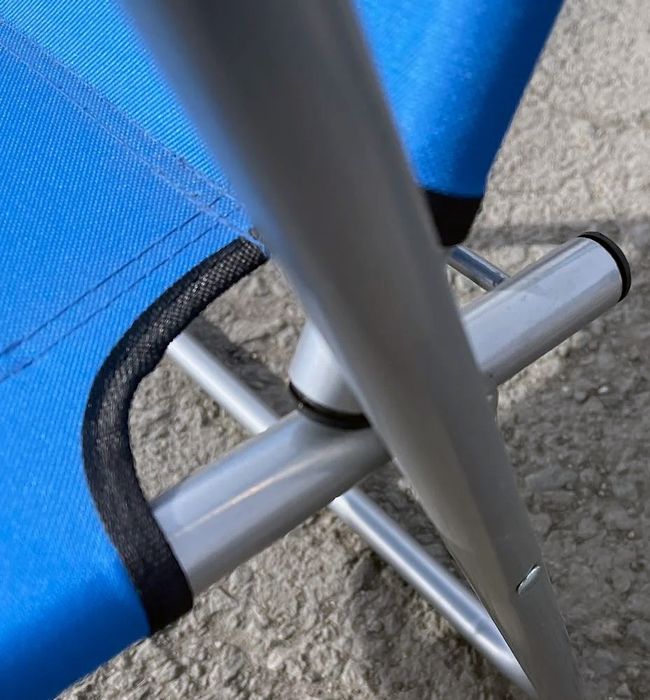 Нов алуминиев сгъваем стол/шезлонг до 110 кг.