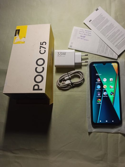 Poco C75 NFC 16/256гб игровой