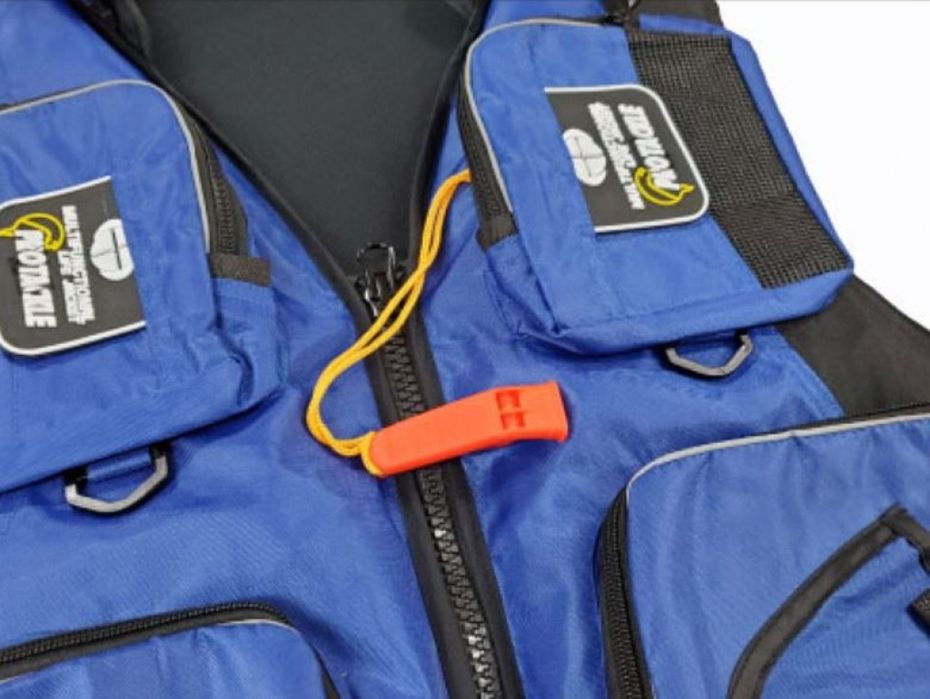 Рибарска плуваща жилетка с яка